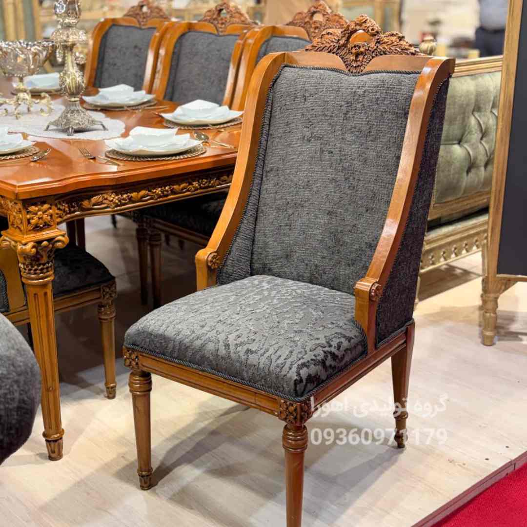 میز ناهارخوری ۸ نفره مدل پیچک