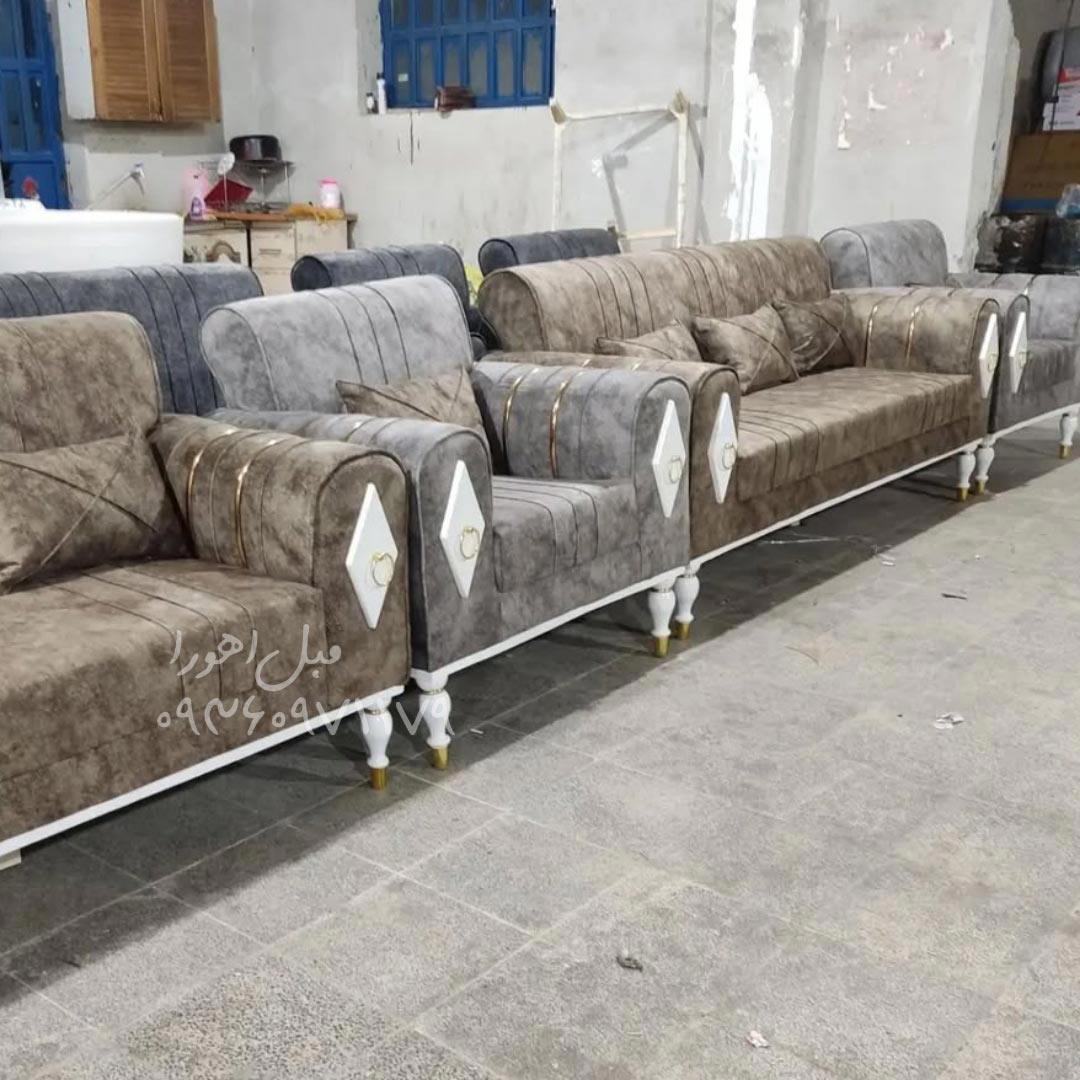مبل راحتی جانا ترکیب نسکافه ای